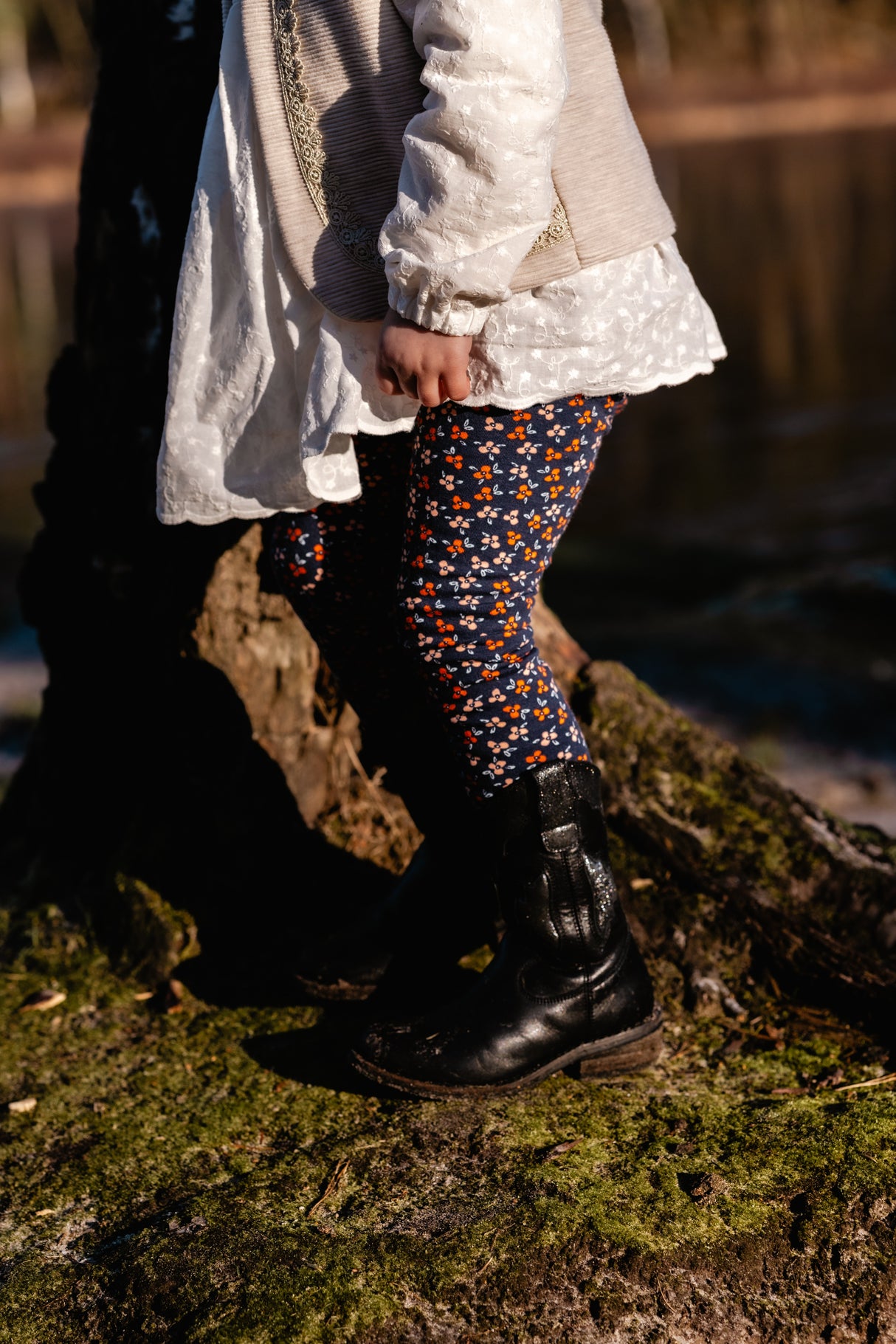 Legging bloemetjesfestijn