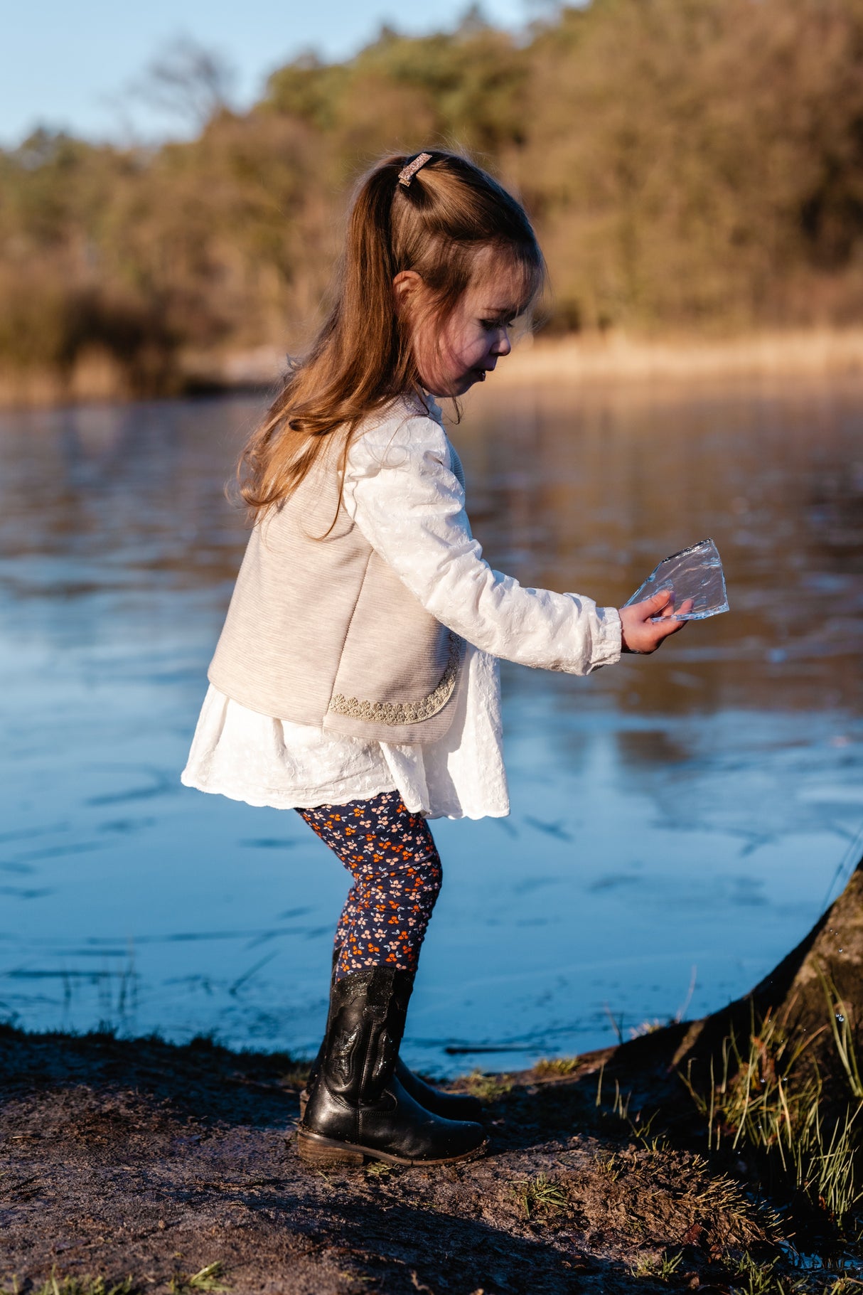 Legging bloemetjesfestijn