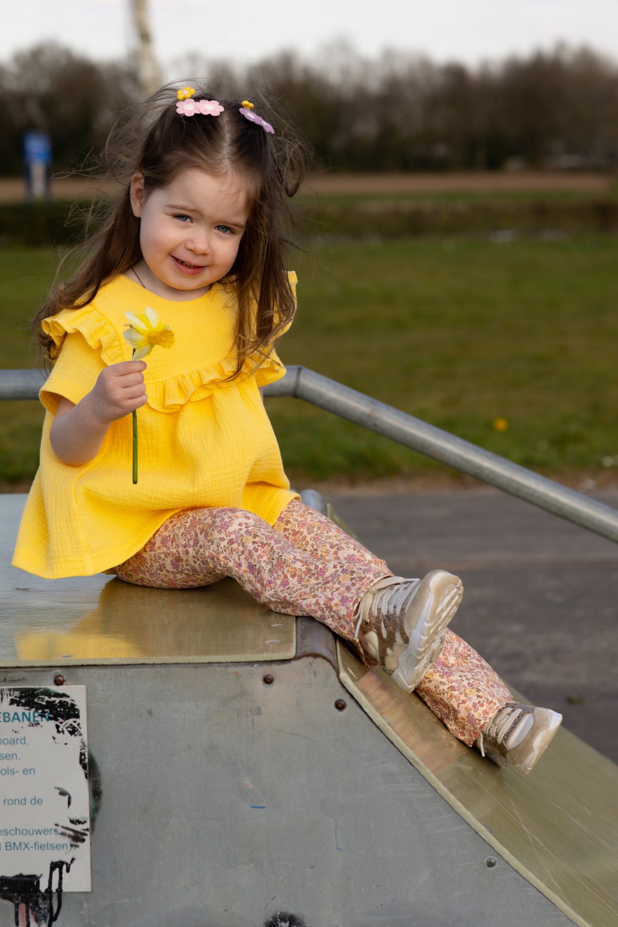 Blouse Yara zomers geel