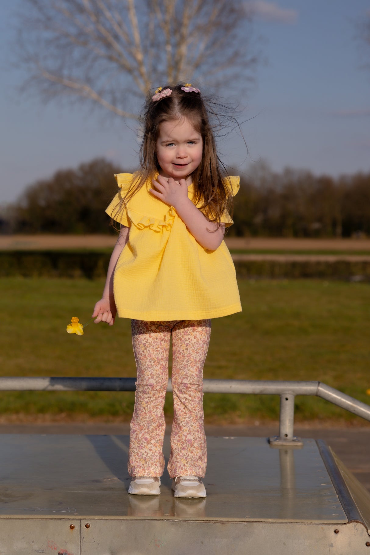 Blouse Yara zomers geel