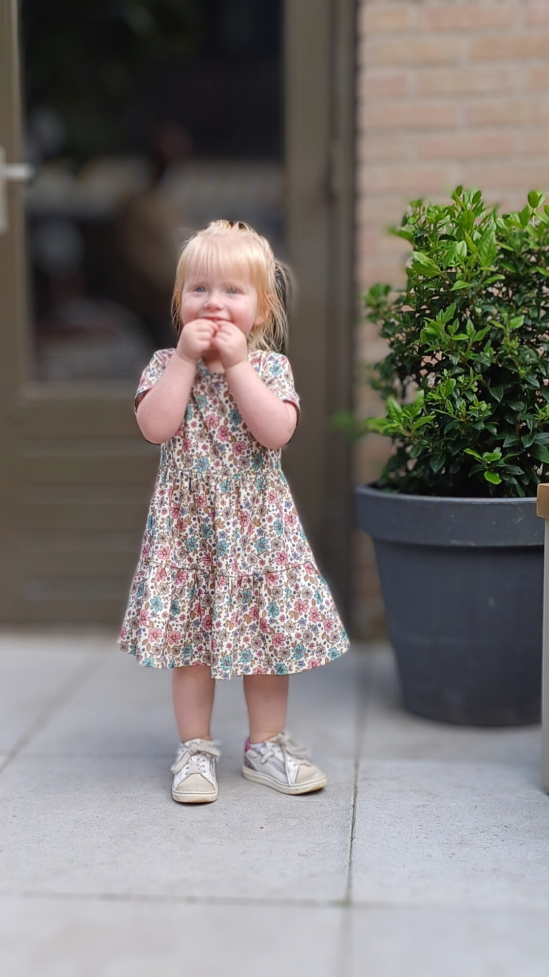 Jurk Isabelle bloemenprint korte mouw