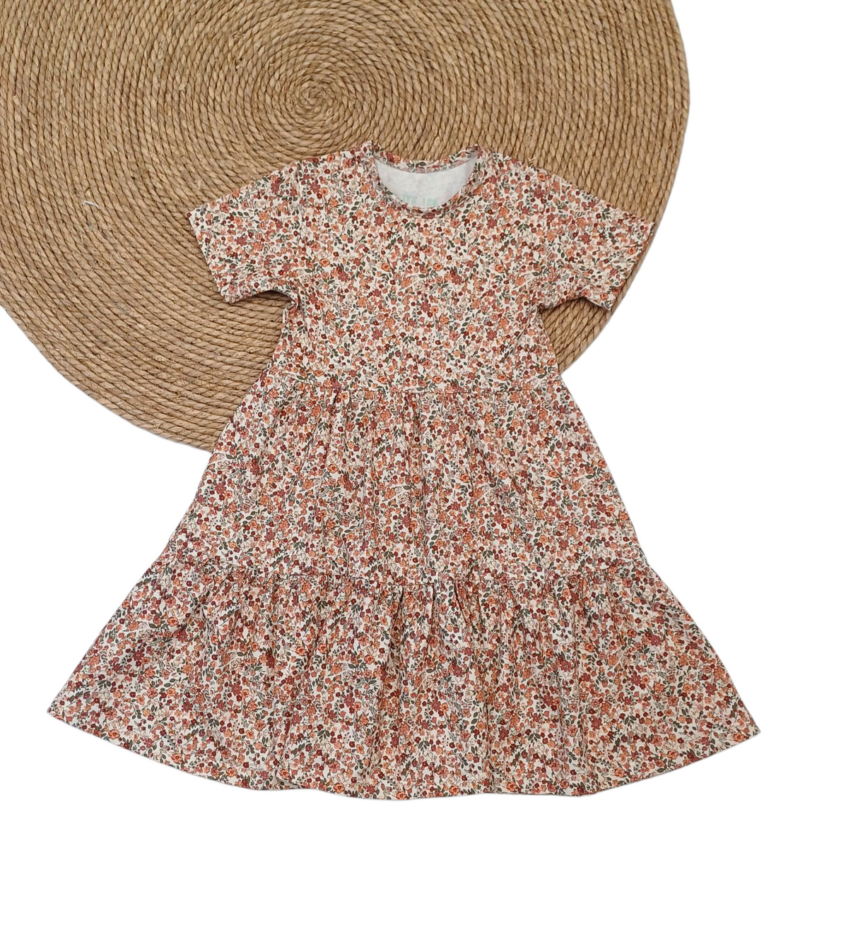 Jurk Isabelle bloemenprint korte mouw