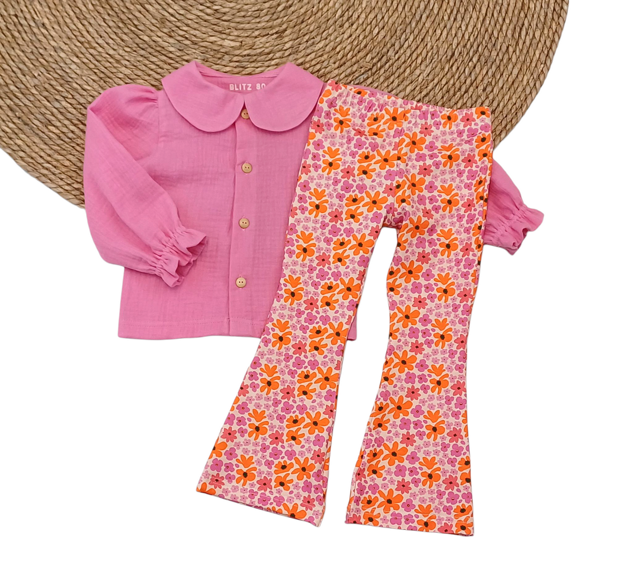 Flared broek retro splash