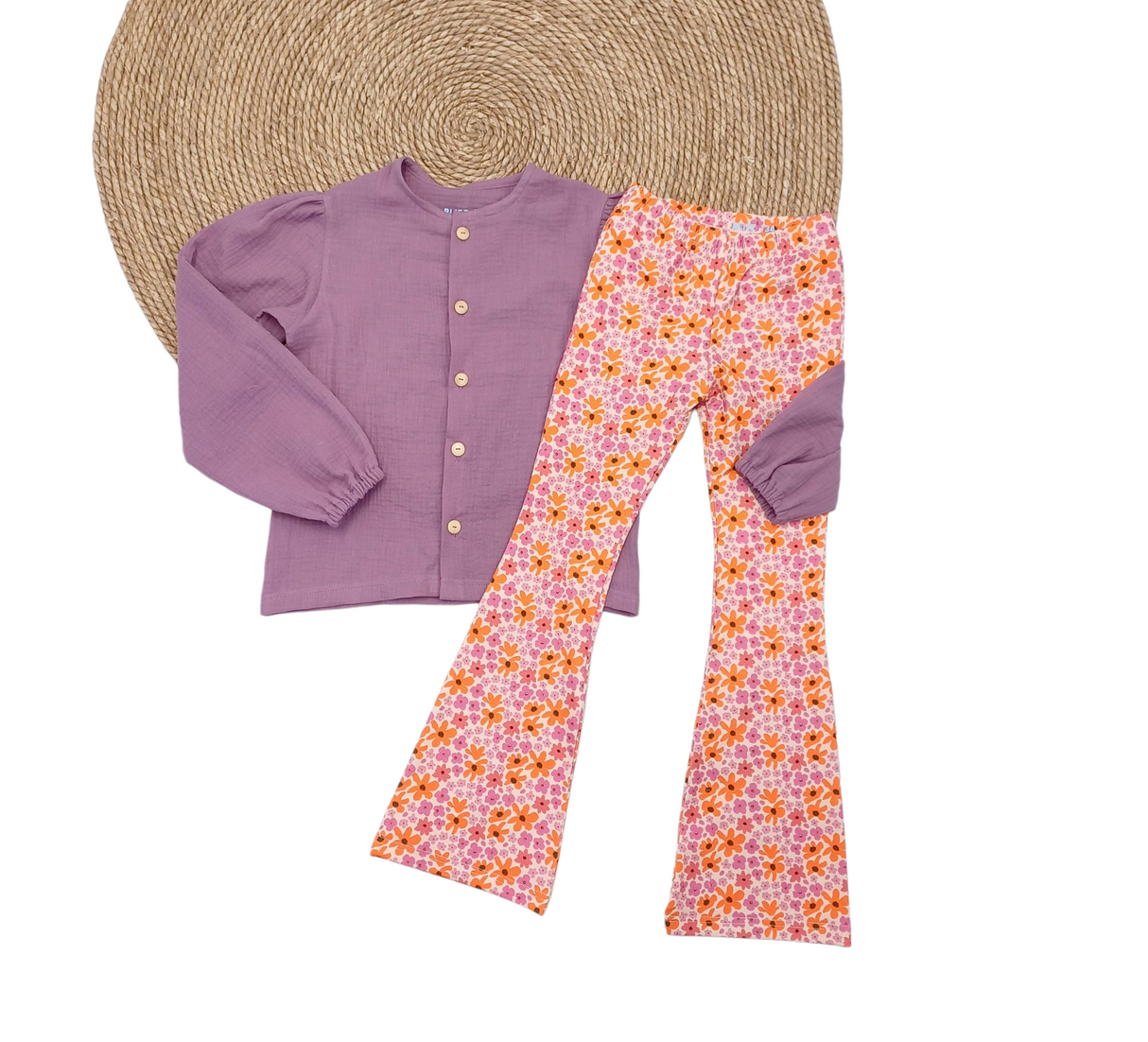 Flared broek retro splash