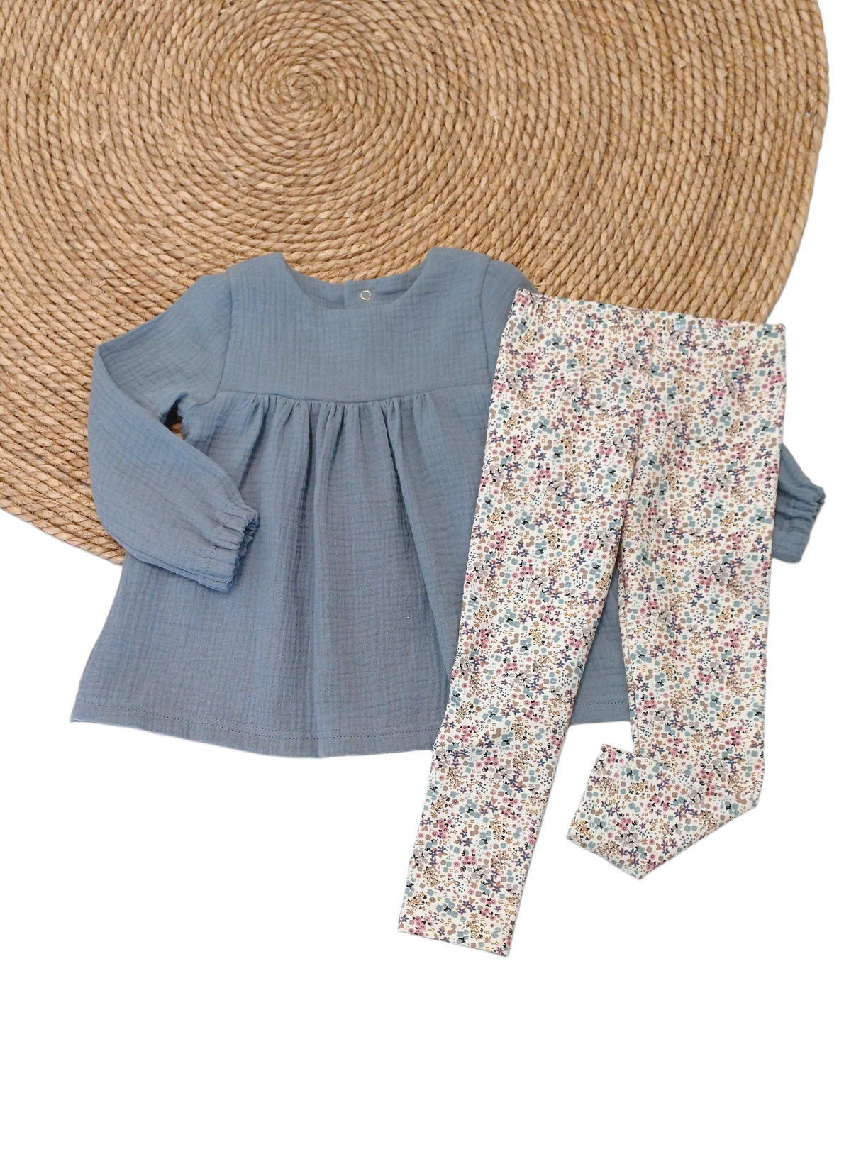 Blouse Olivia jeansblauw