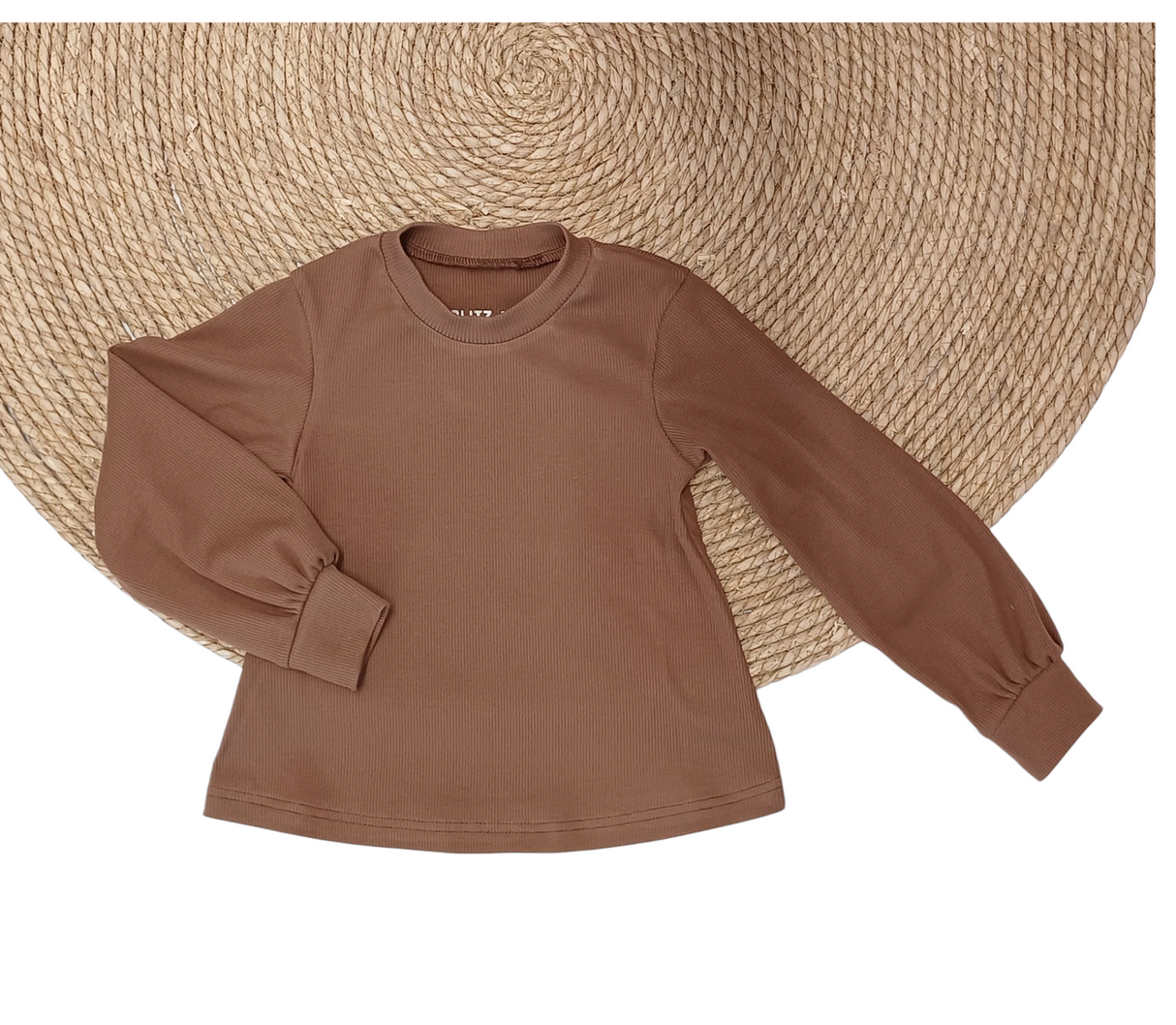 Longsleeve Mila fijne rib uni