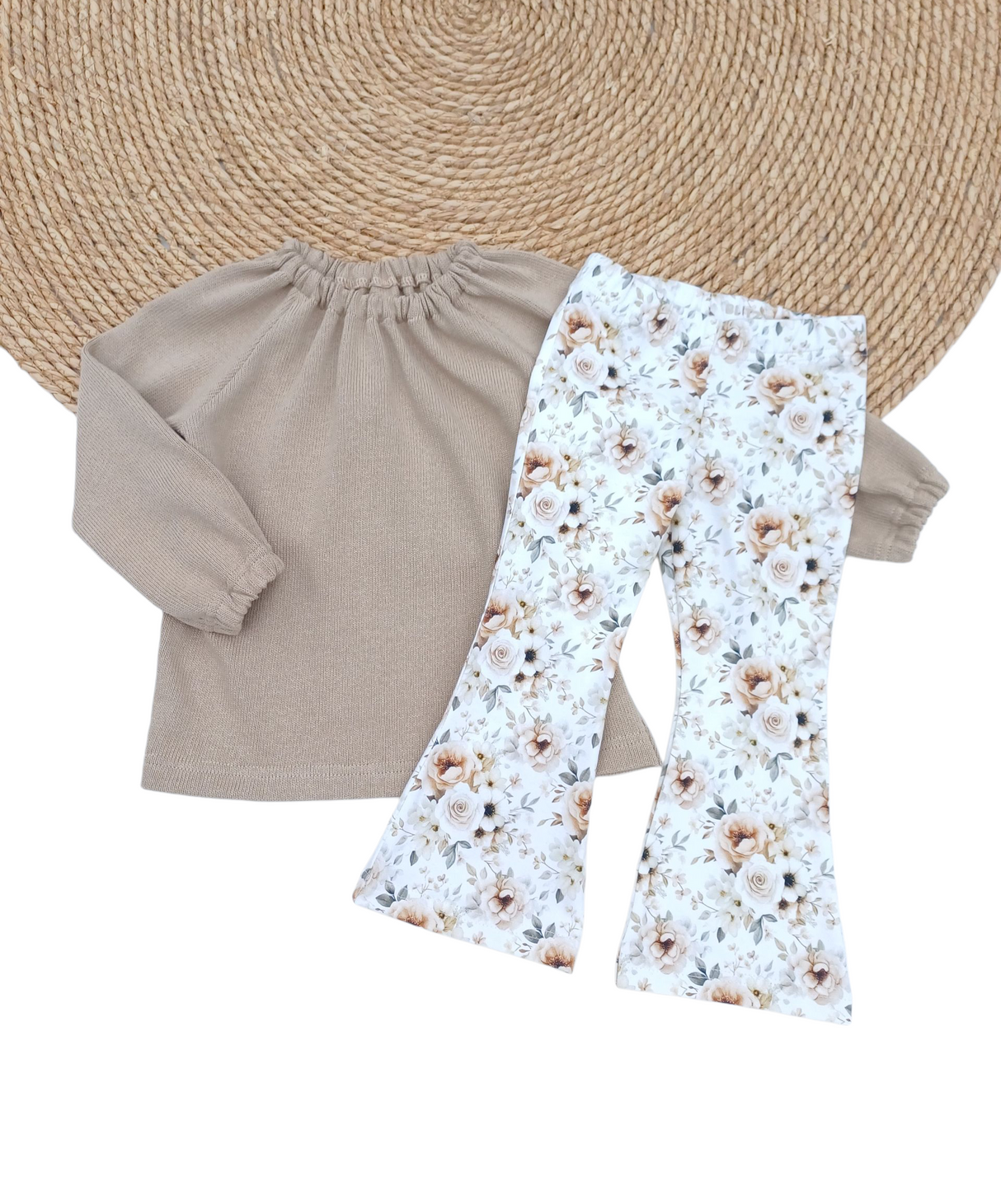 Top Charlotte fijn gebreid donker beige