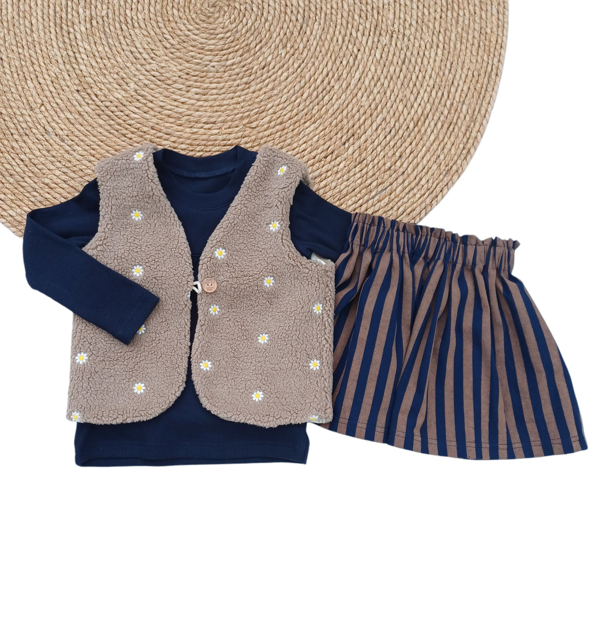 Longsleeve Madeleine blauw fijne rib