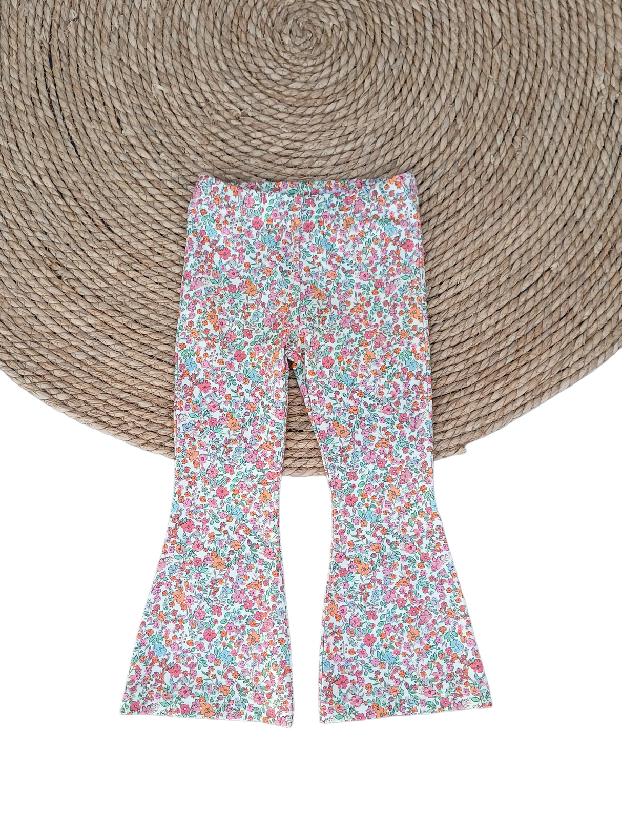 Flared broek floral crush