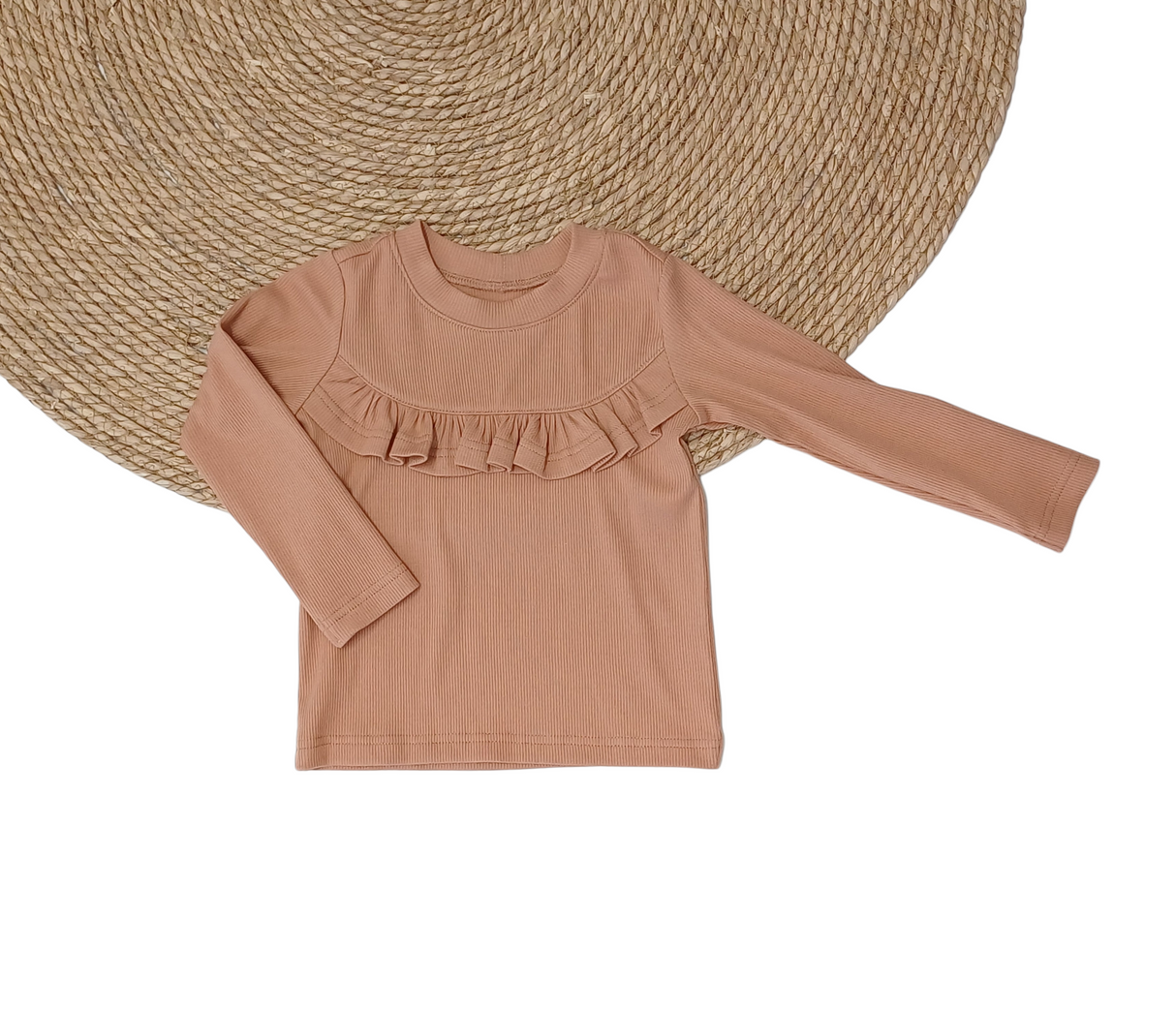 SALE MAAT 98 Longsleeve Madeleine rib perzik