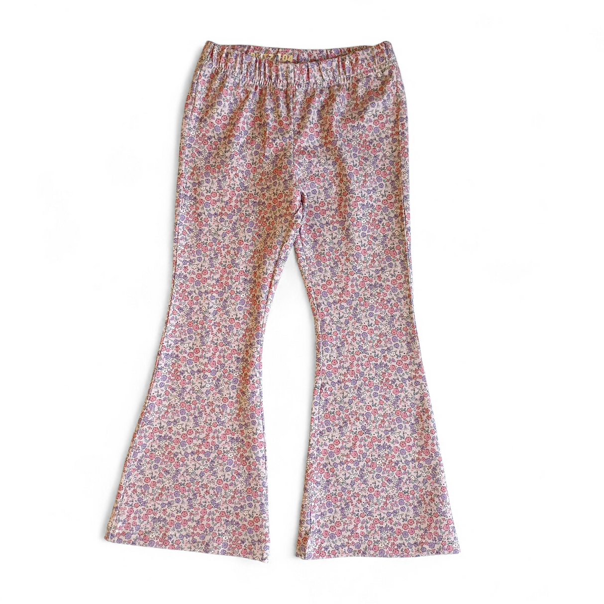 Flared broek colorfull spring
