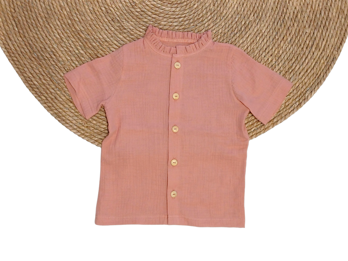 Blouse Aukje hydrofiel sweet summer pink