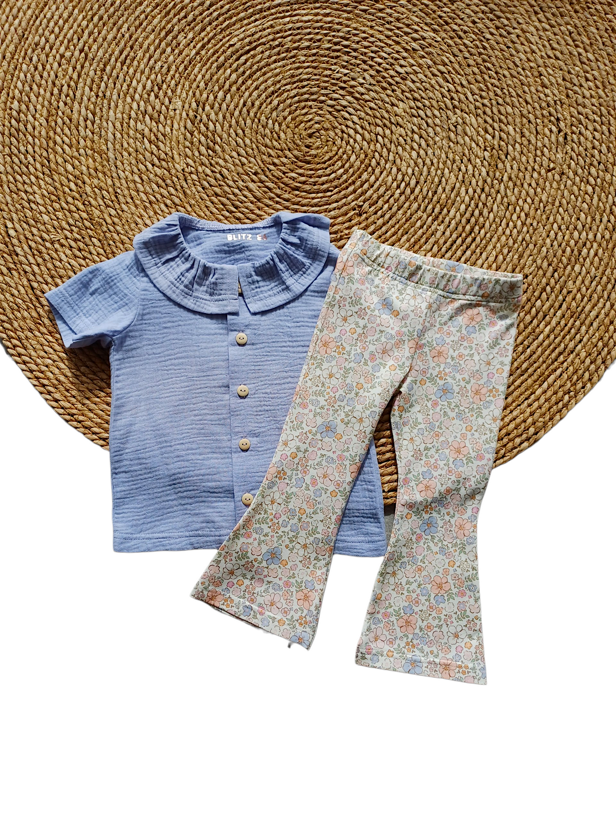 Blouse Robin hydrofiel blauw/lila