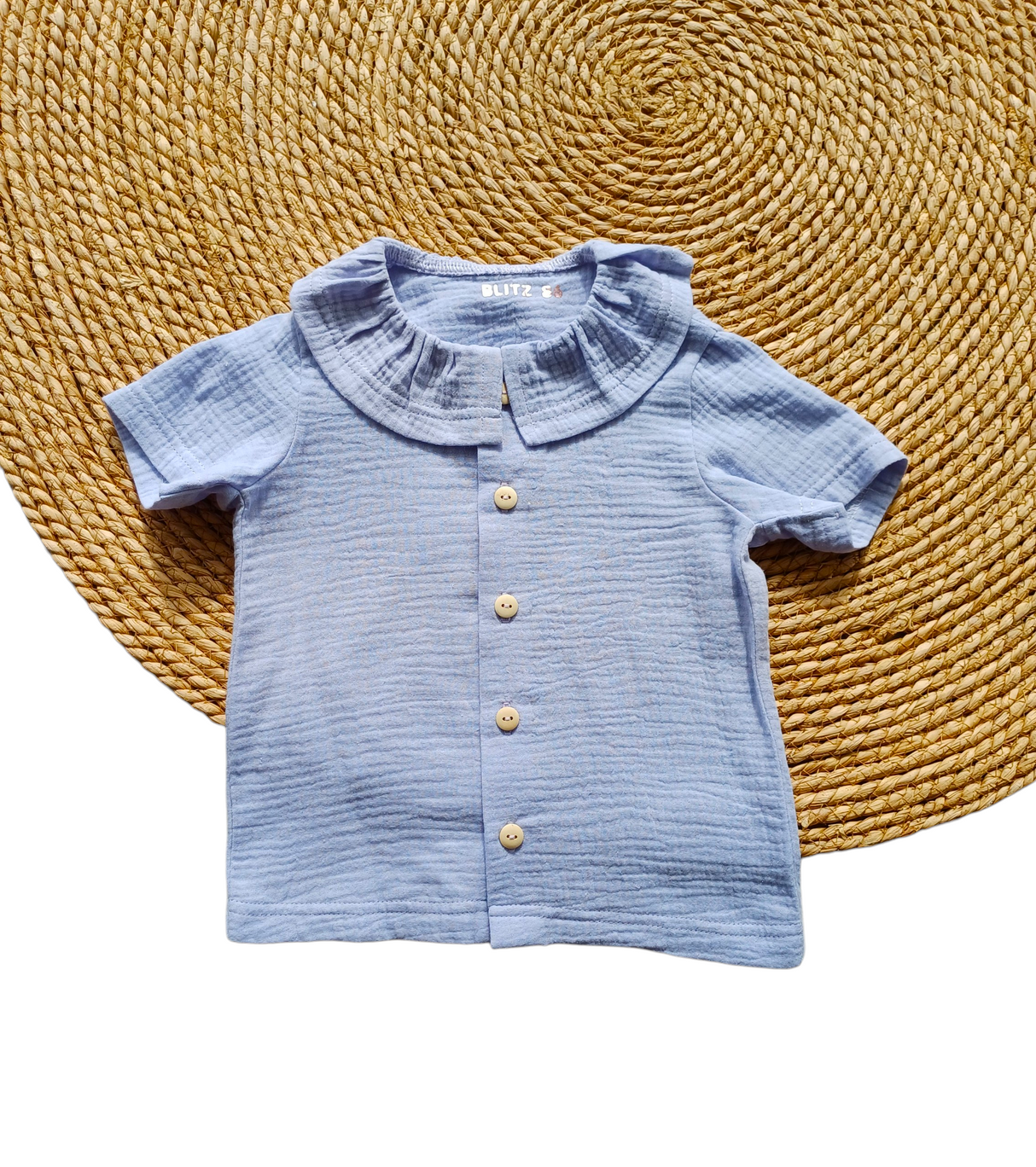 Blouse Robin hydrofiel blauw/lila