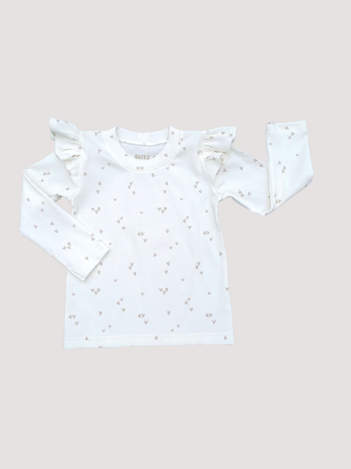 Longsleeve Puck hartjes zand