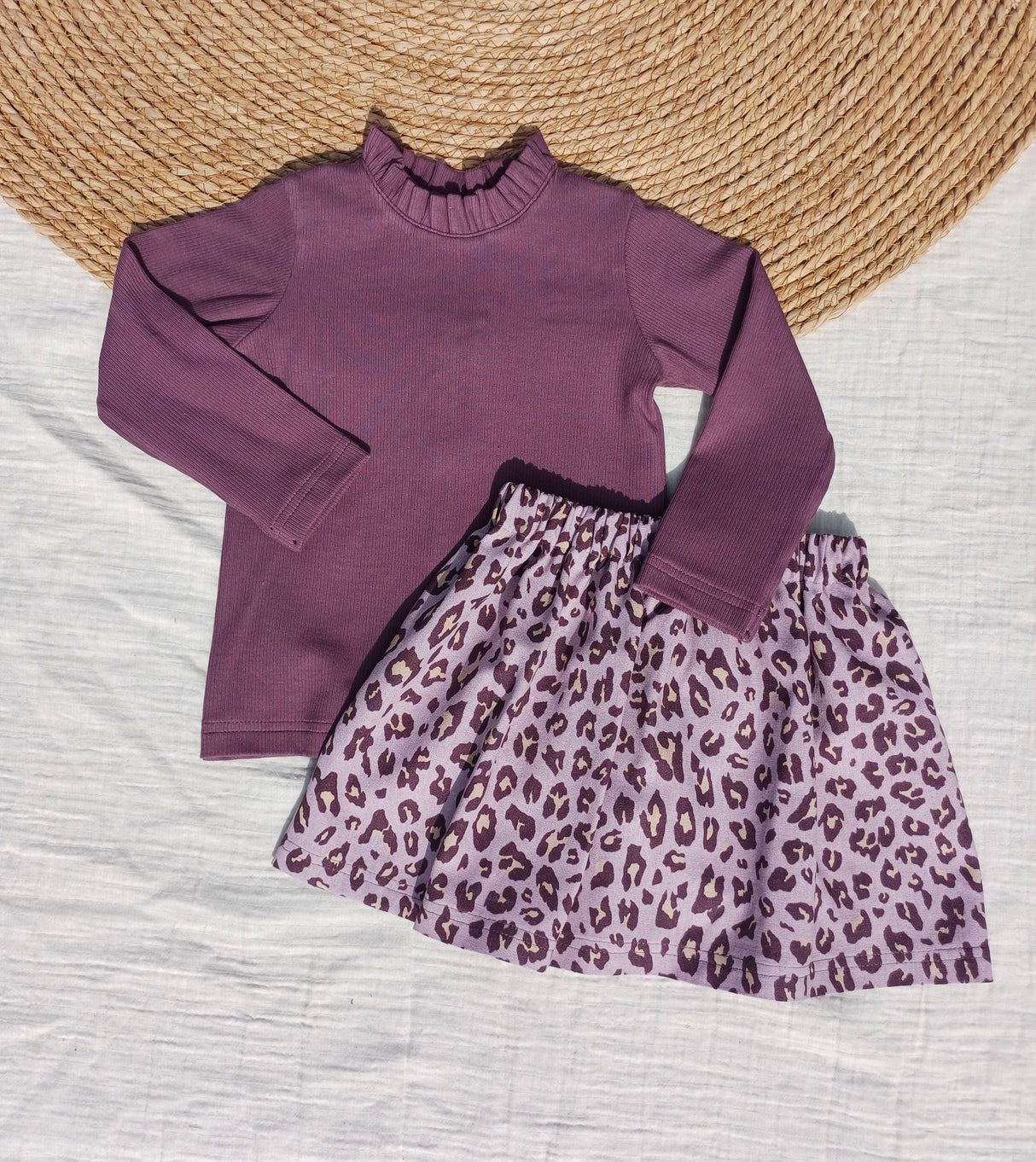 Longsleeve Lana fijne rib aubergine