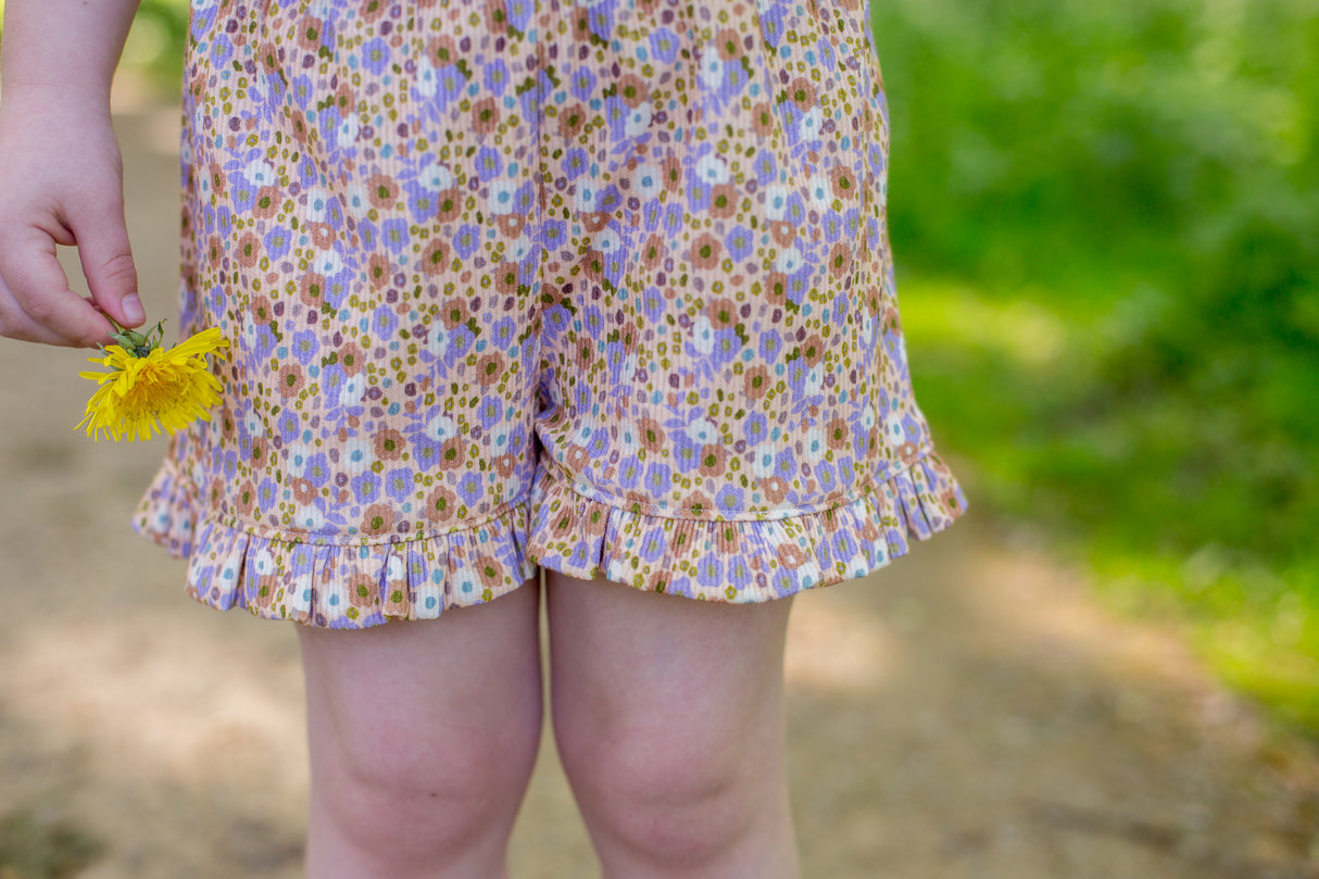 Short Lola fijn rib met print