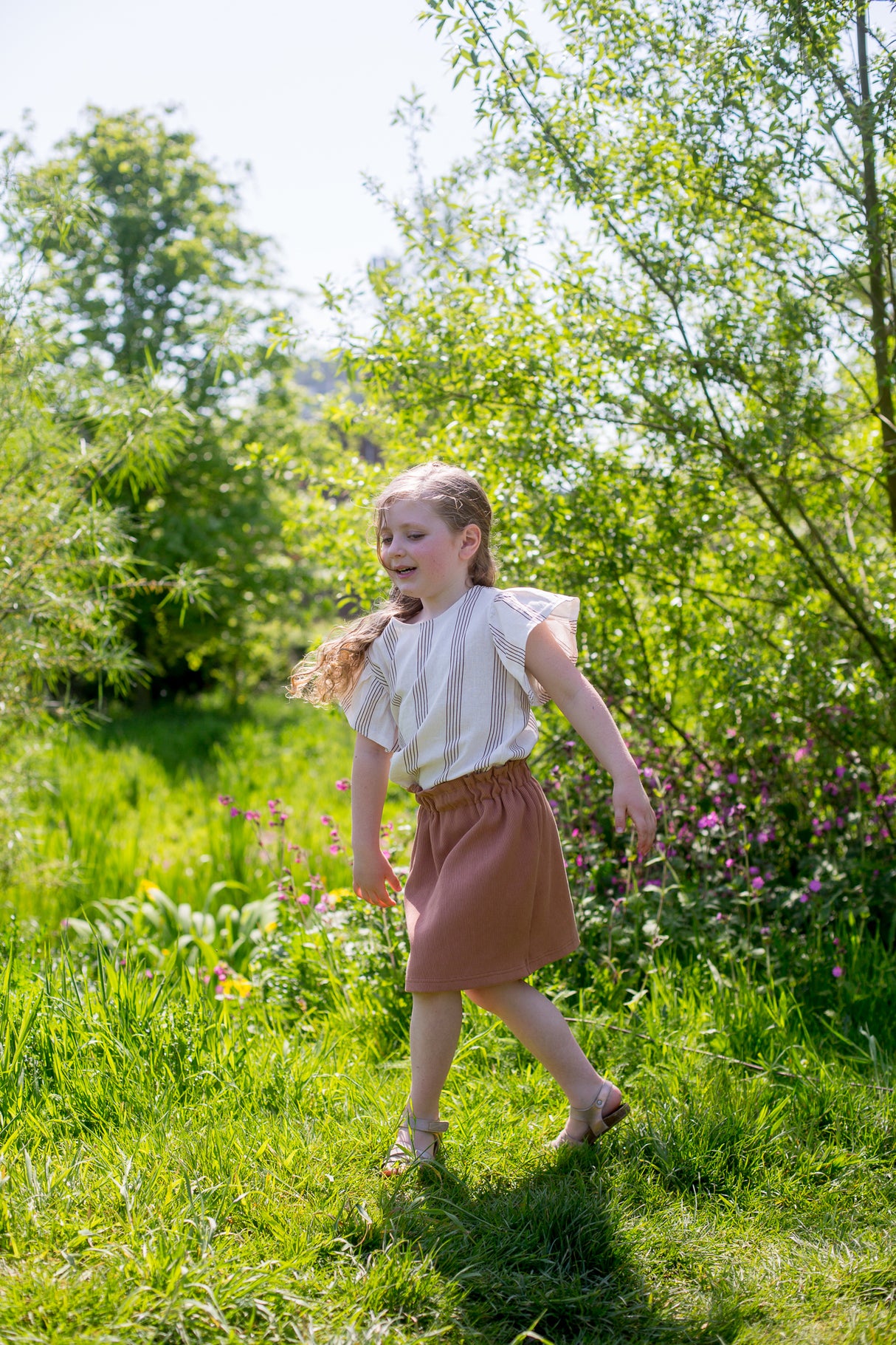 Paperbag rokje Anne grove rib