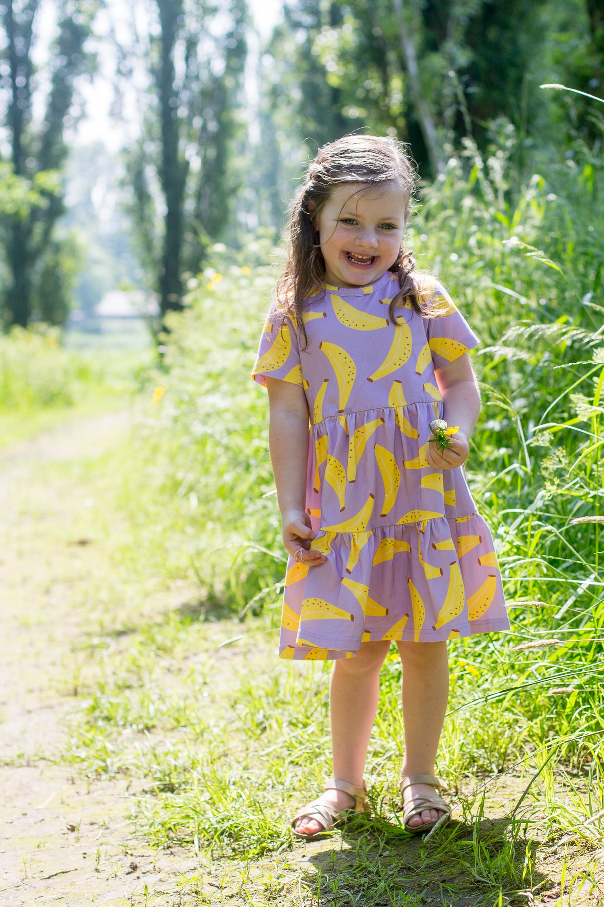 Jurk Isabelle hippe print korte mouw