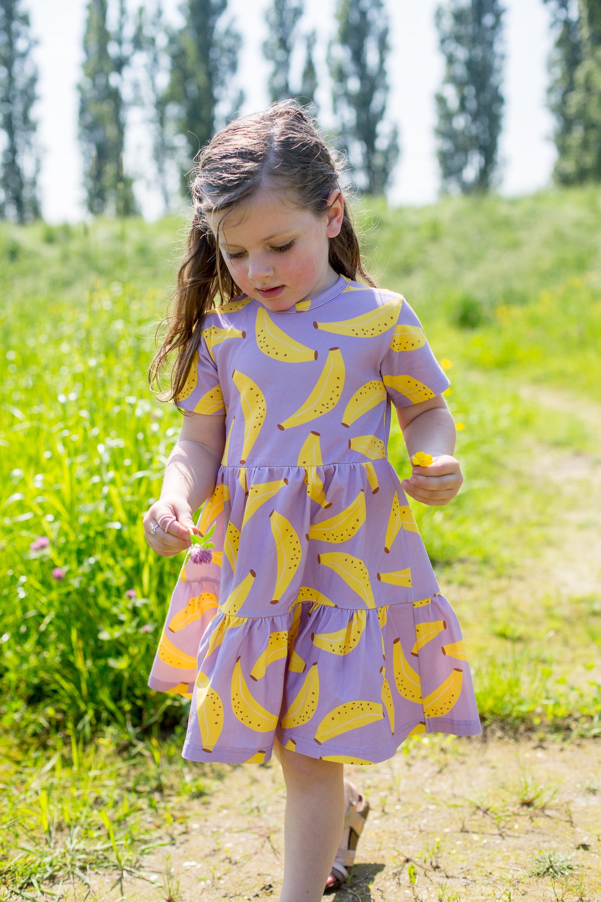 Jurk Isabelle hippe print korte mouw