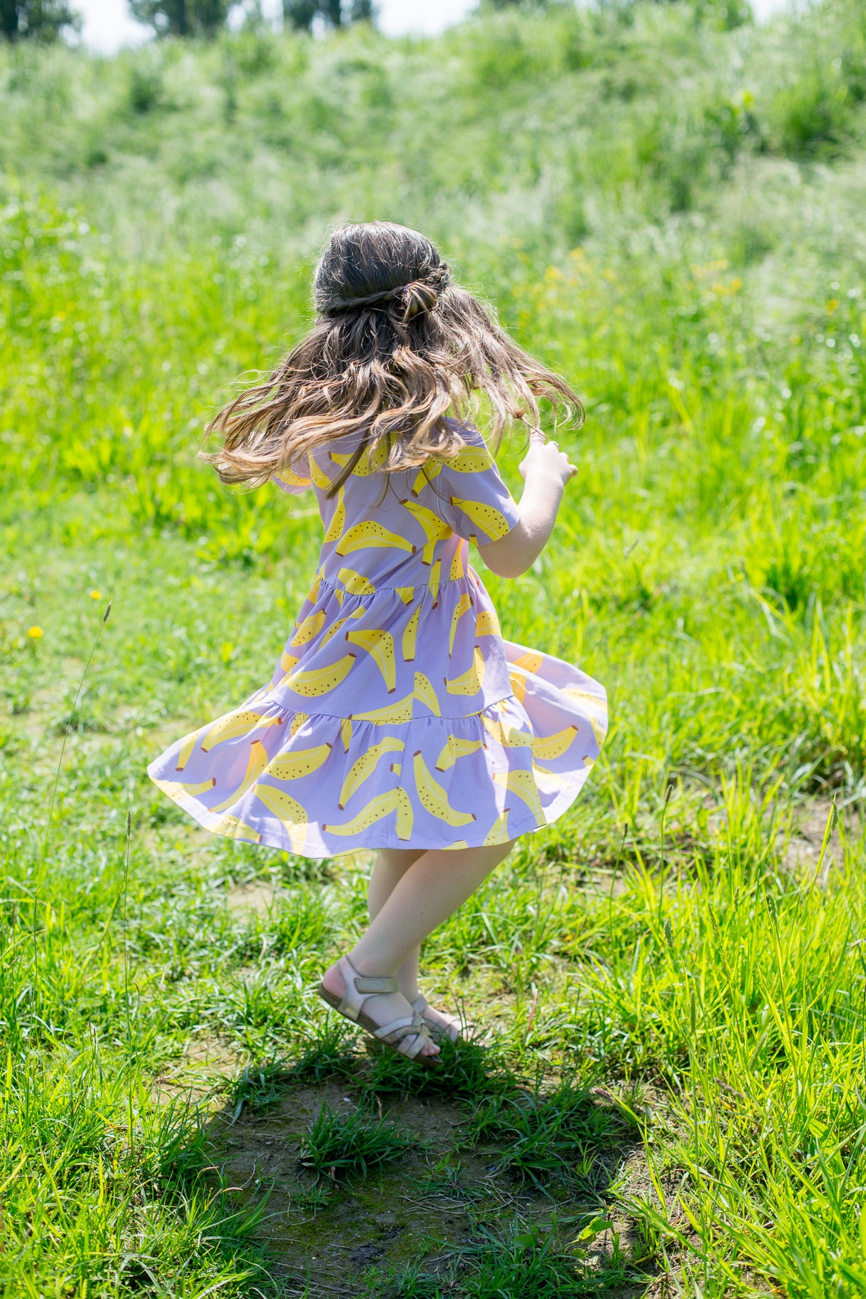 Jurk Isabelle hippe print korte mouw