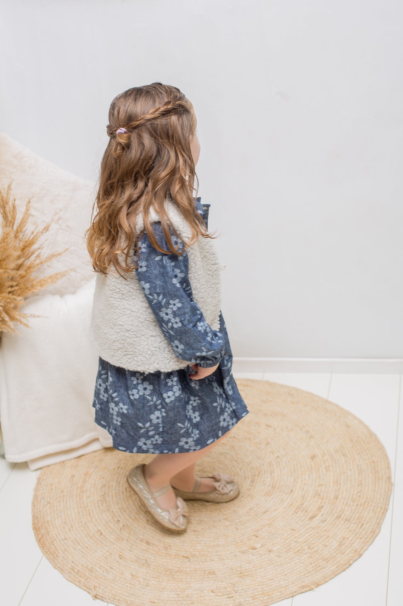Teddy gilet ecru