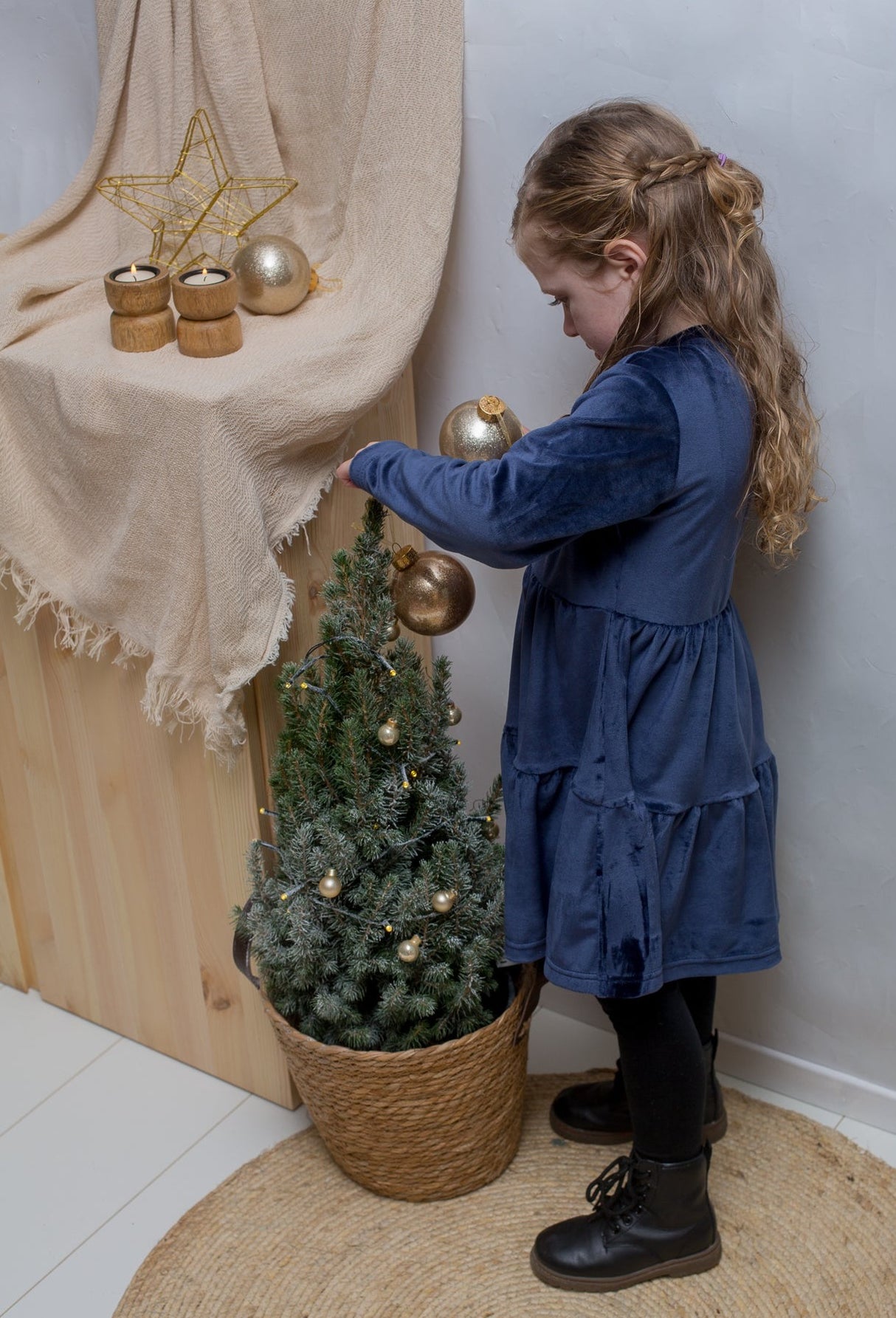 Jurk Isabelle velours (4 kleuren)