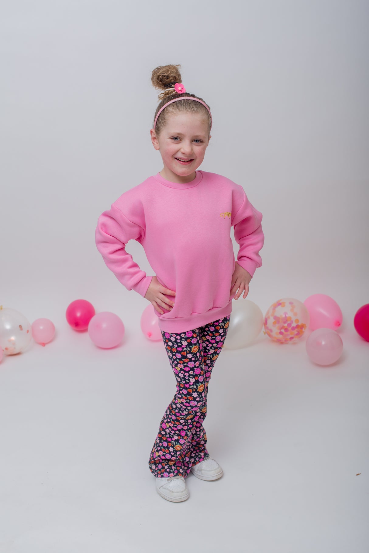 Flared broek hot pink