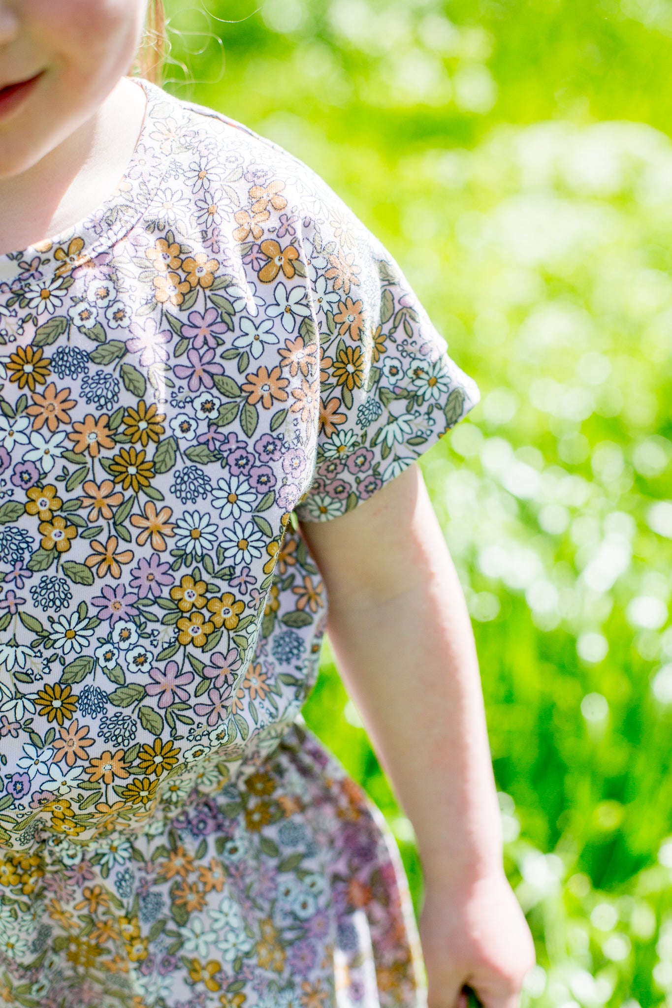 Jurk Bibi korte mouw bloemenprint