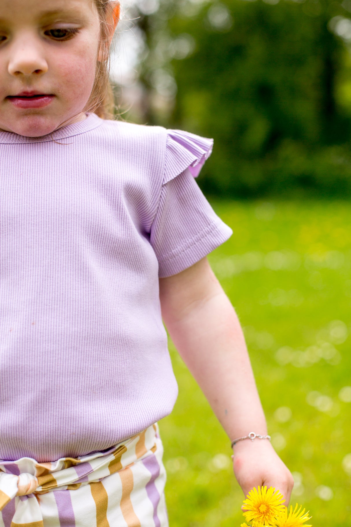 Basic T-shirt Sam fijne rib uni