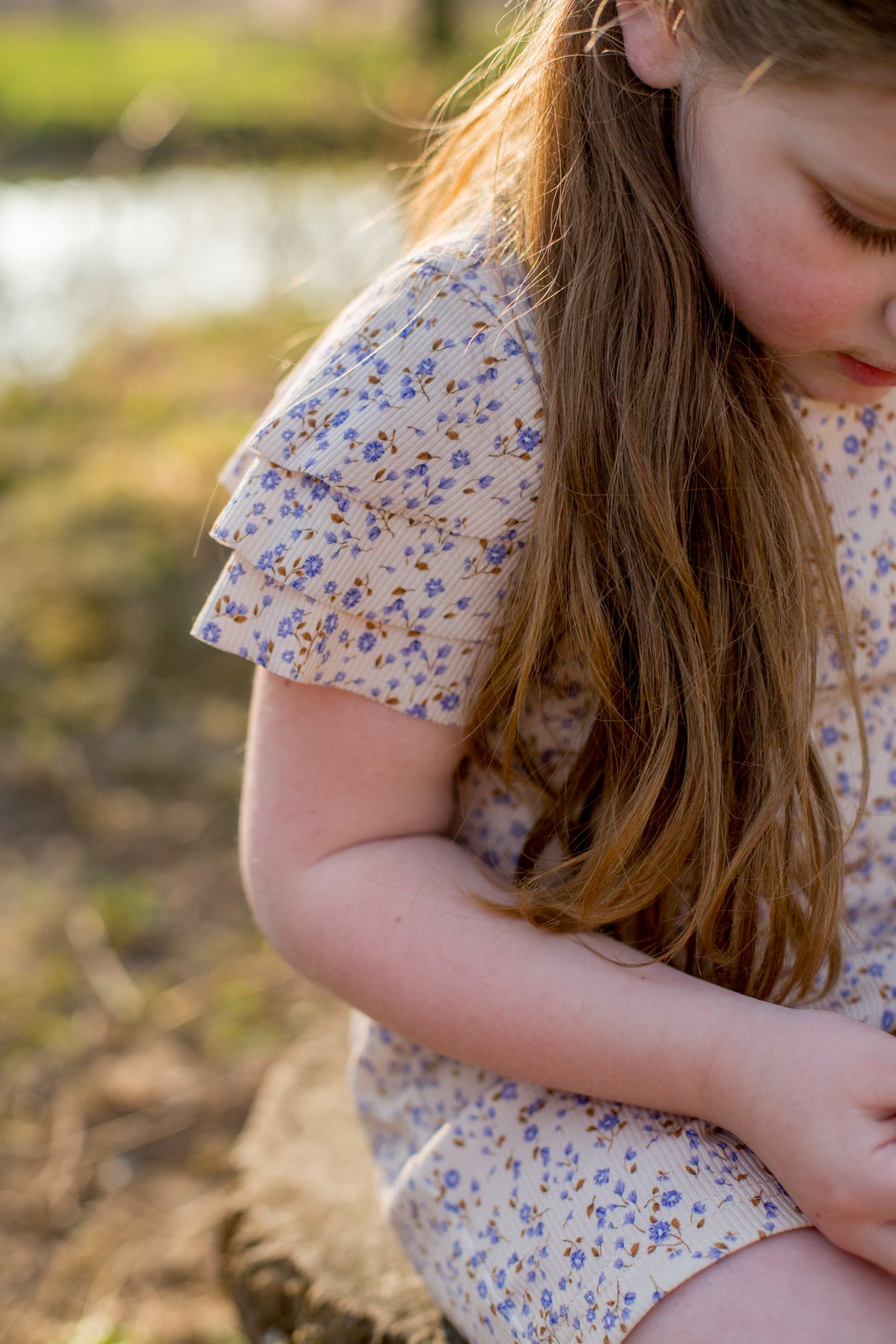 T-shirt Keet fijne rib print