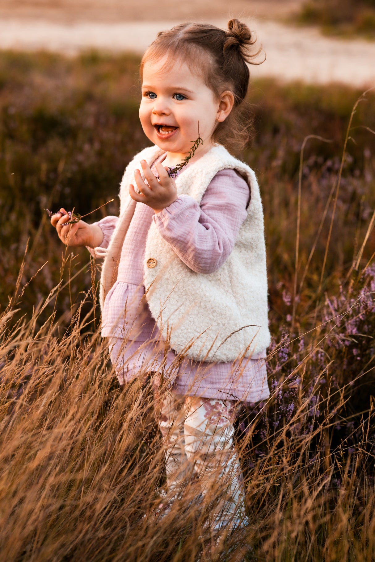 Gilet boucle gekruld