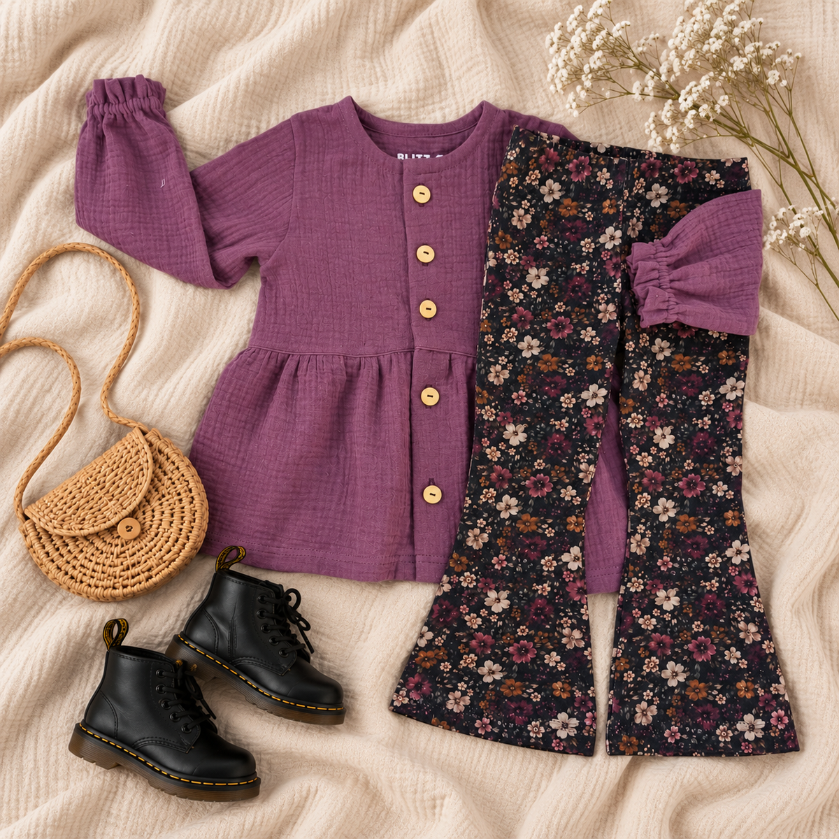 Blouse Elle hydrofiel aubergine