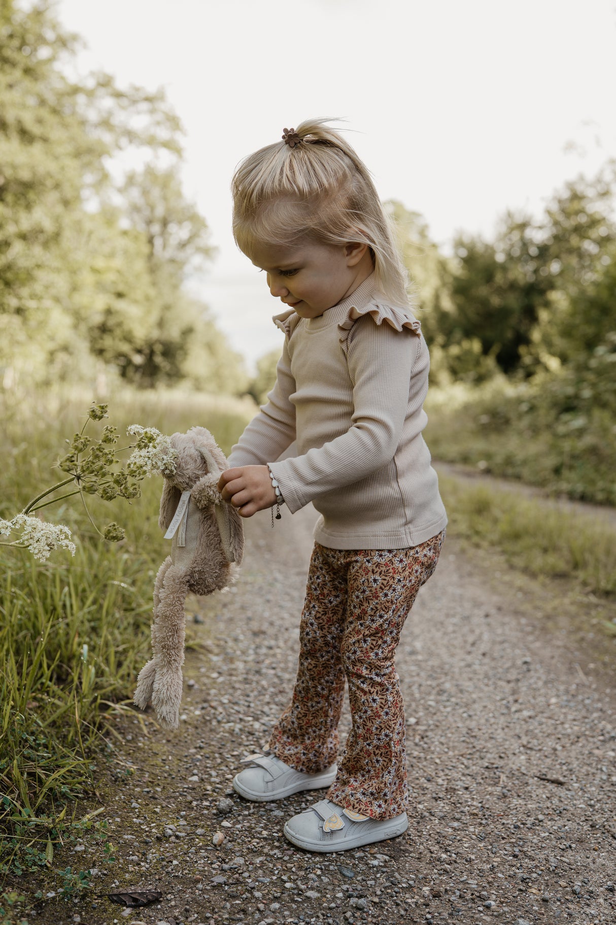 Flared broek winterpracht