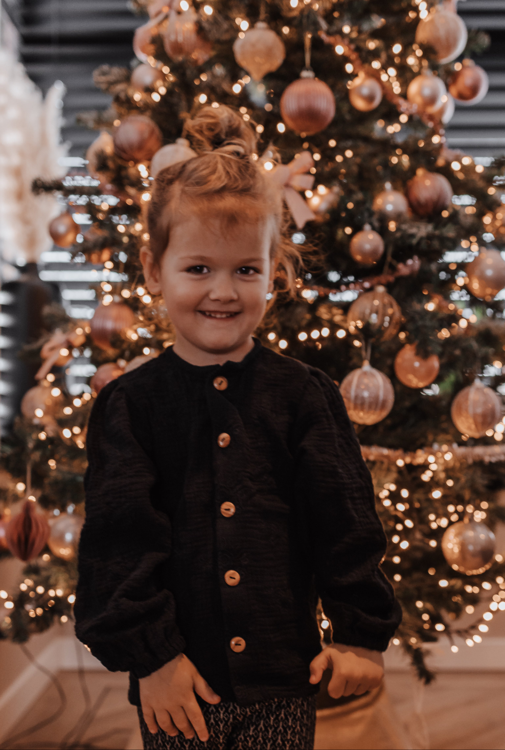 Blouse Fay broderie bloem zwart