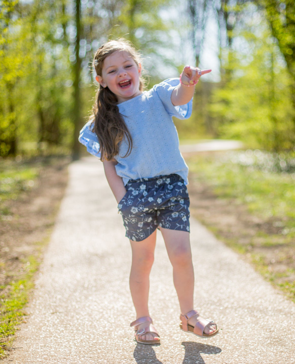 Blouse Sterre broderie hemelsblauw