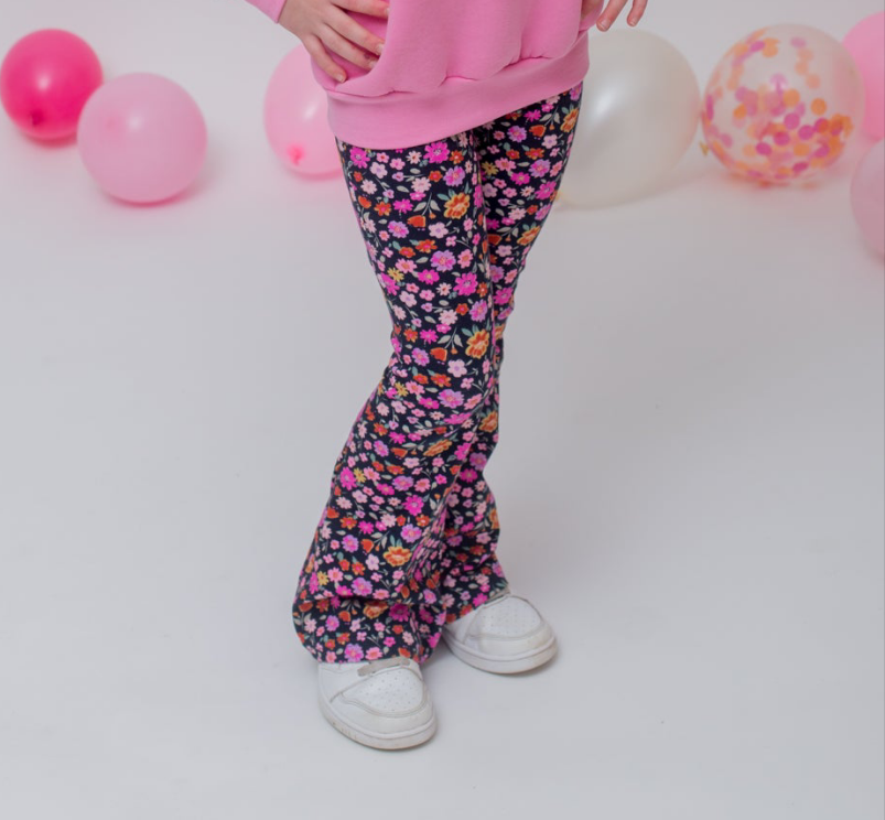 Flared broek hot pink
