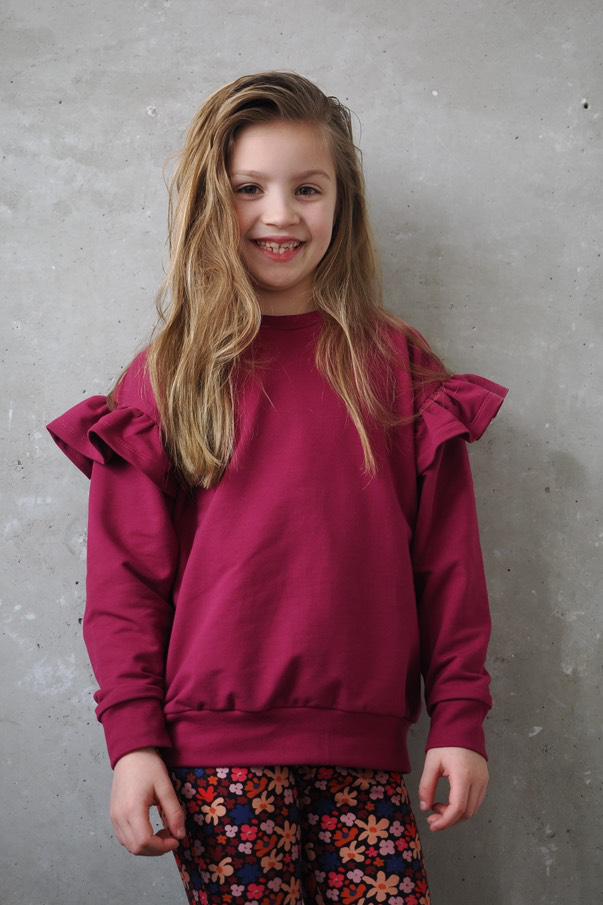 Sweater Iris kardinaal roze