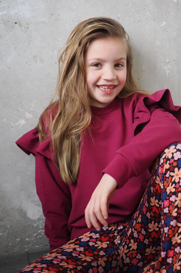 Sweater Iris kardinaal roze