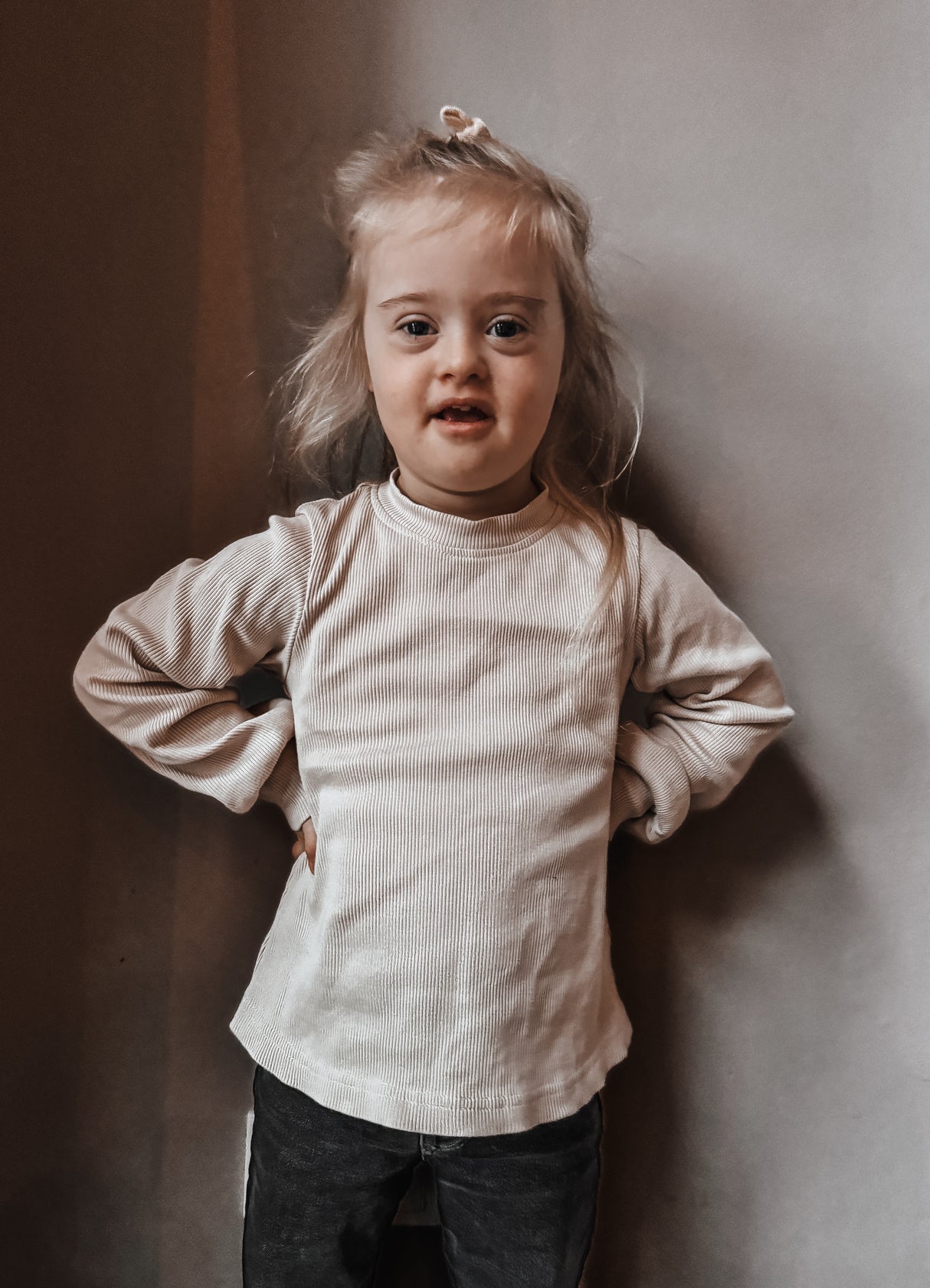 Longsleeve Mila fijne rib uni