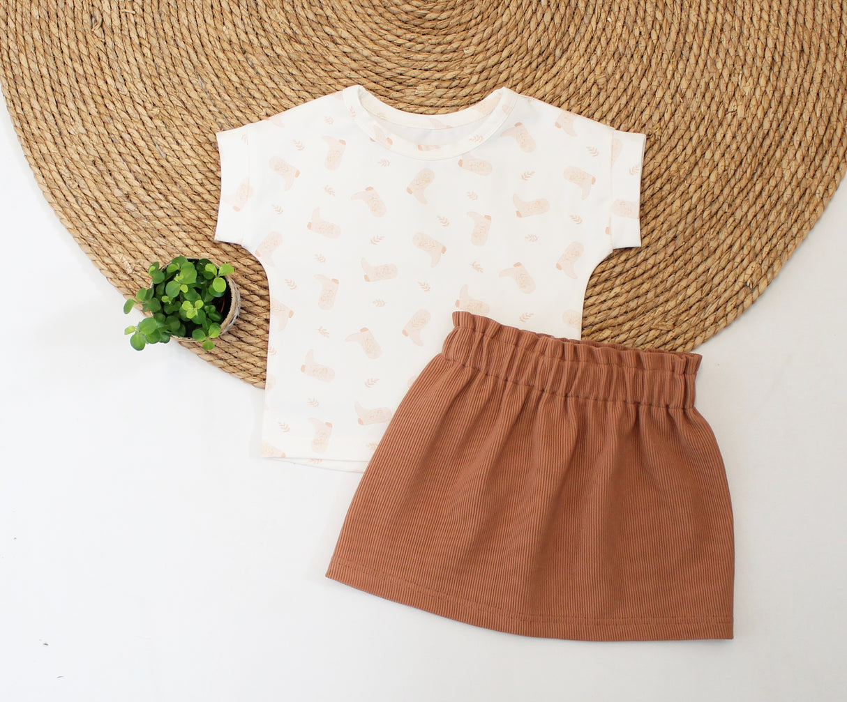 Paperbag rokje Anne grove rib