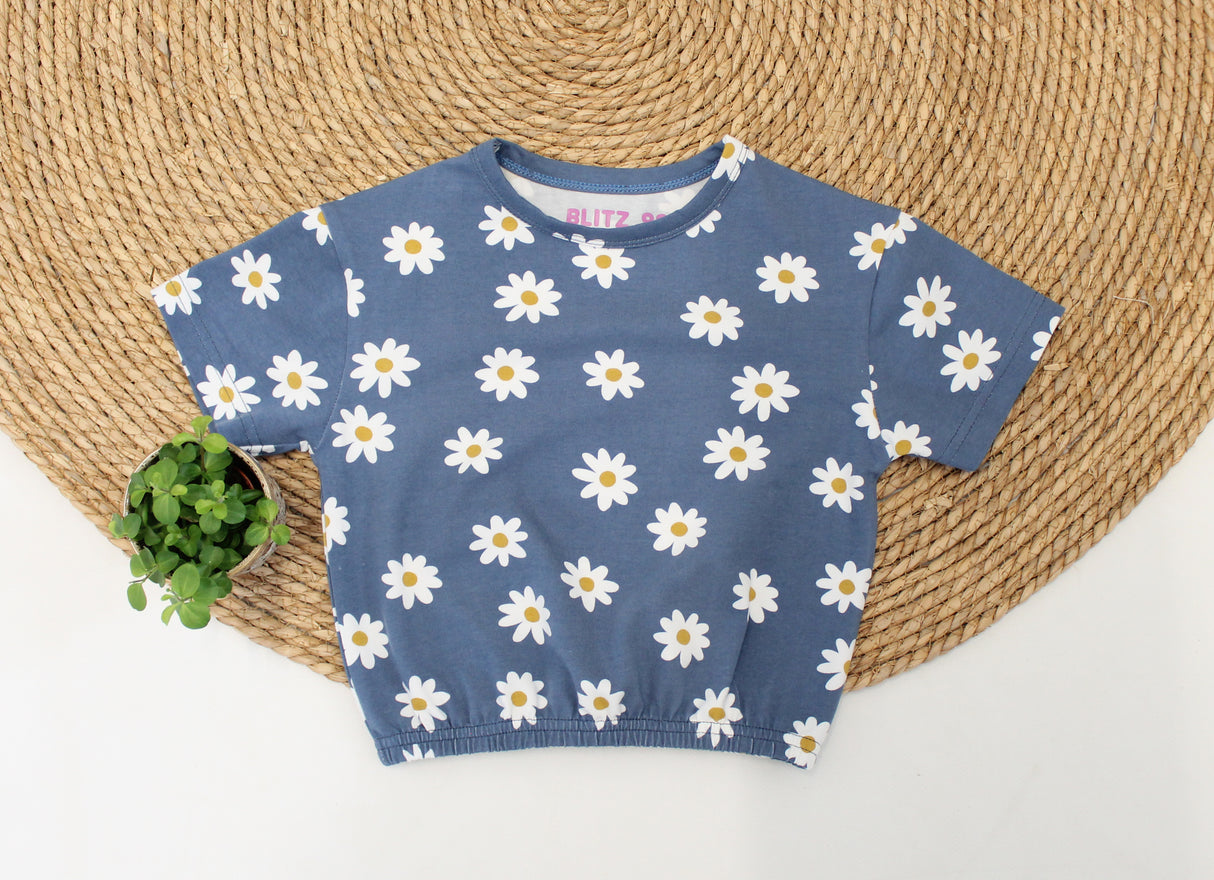 Cropped T-shirt Jazz bloemenprint