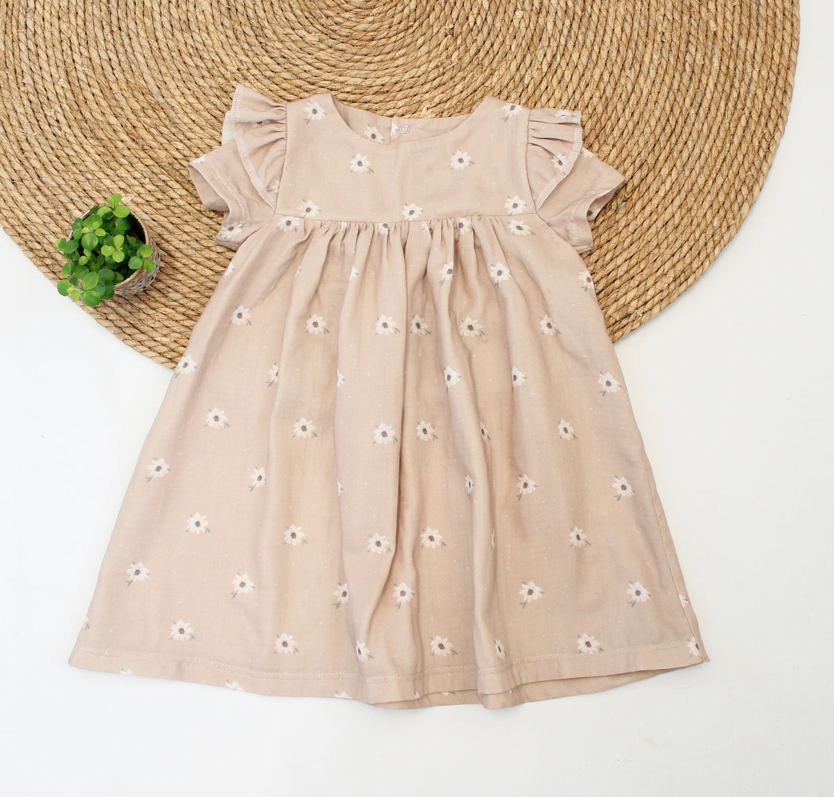 Jurk Olivia hydrofiel korte mouw