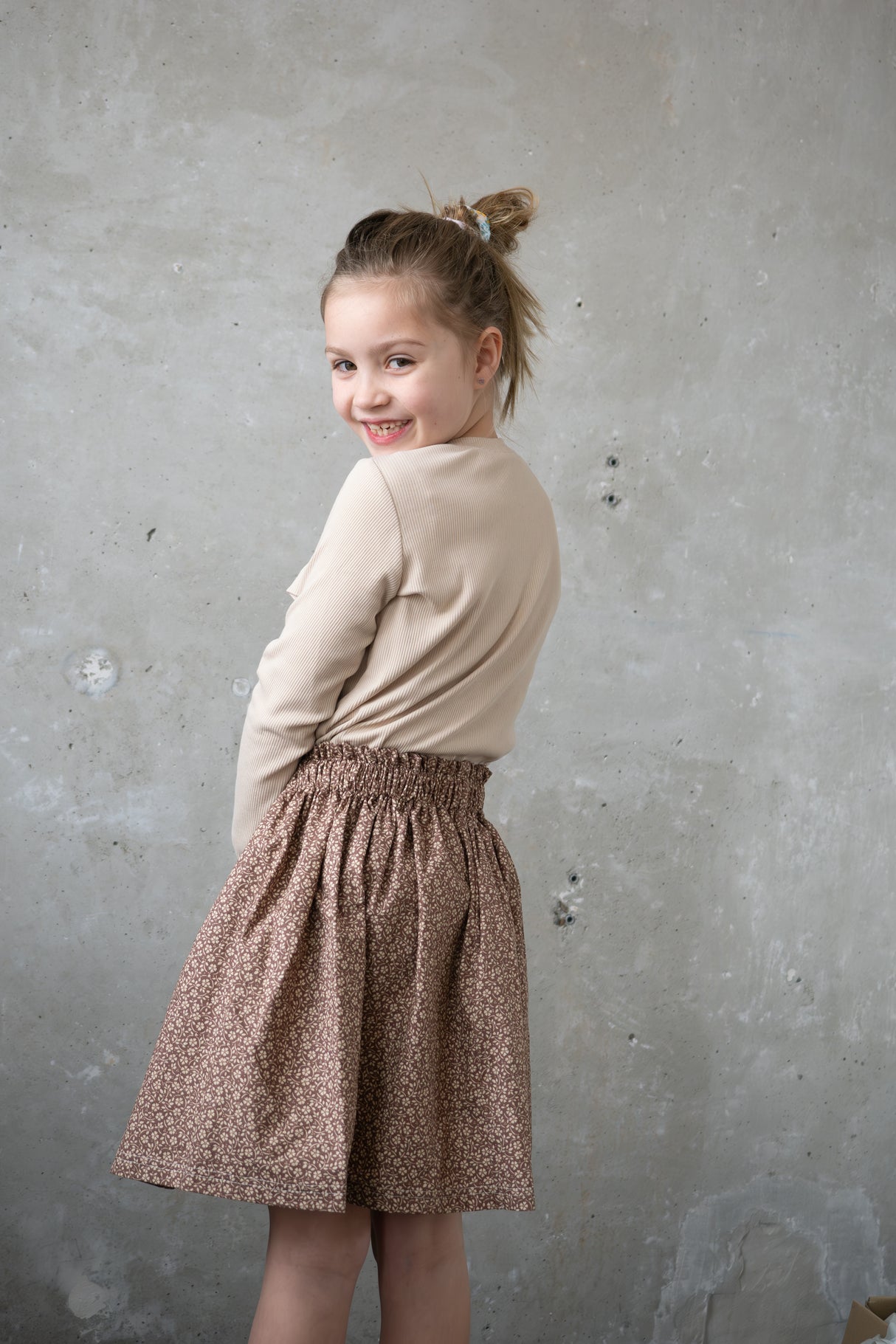 Longsleeve Madeleine zand/beige fijne rib