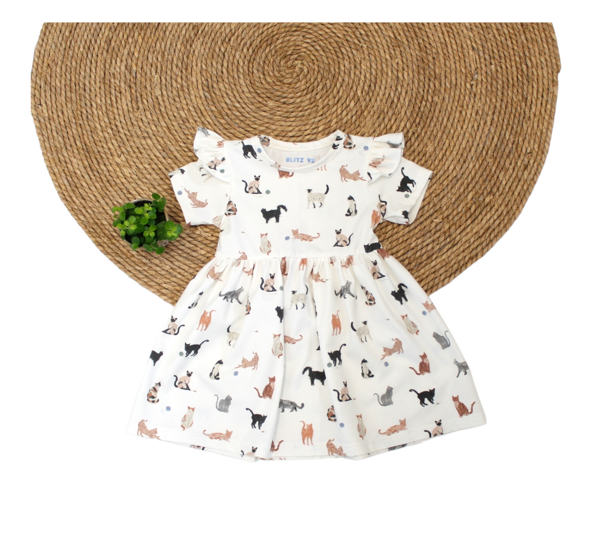 Jurk Kiki dierenprint korte mouw