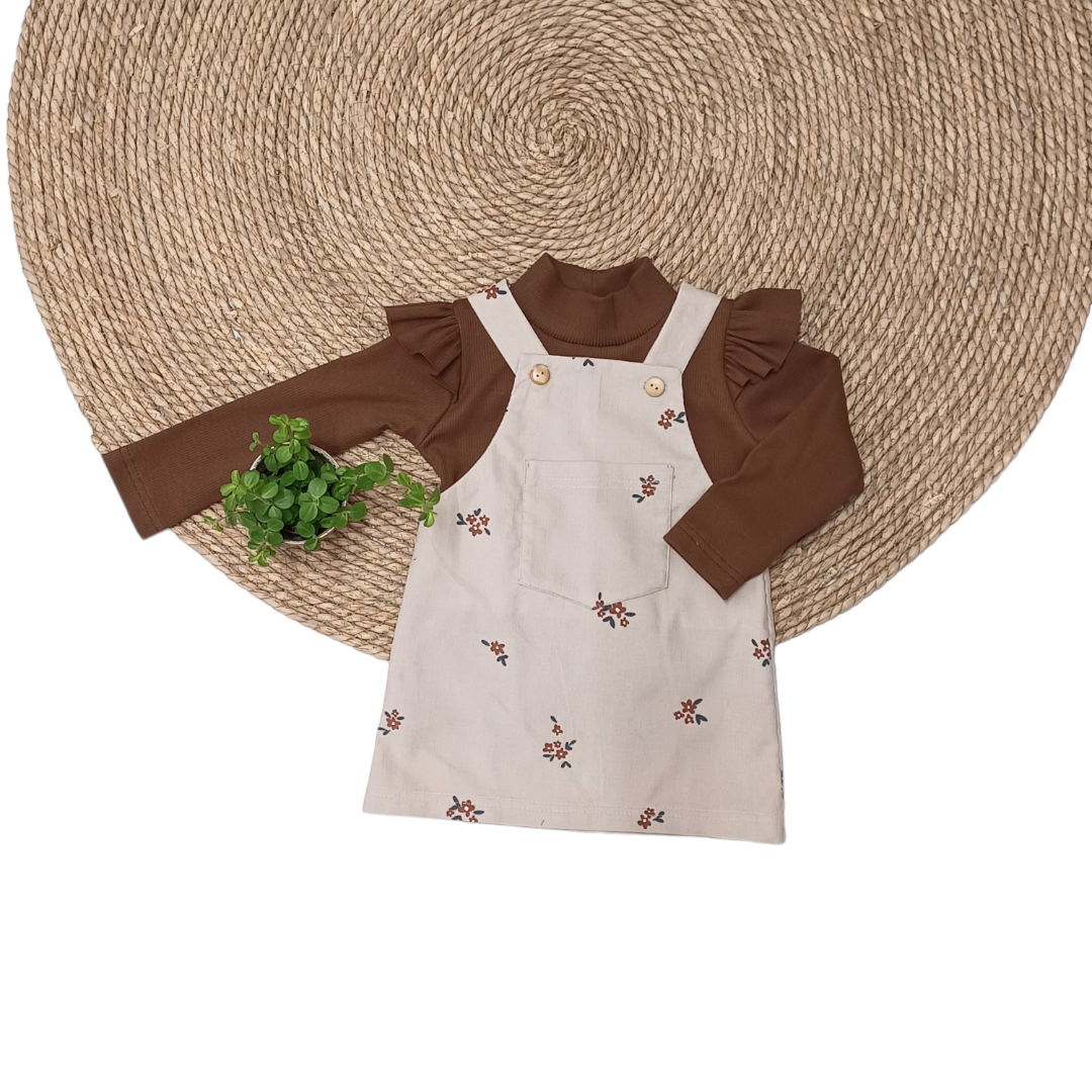 Overgooier Suus rib floral