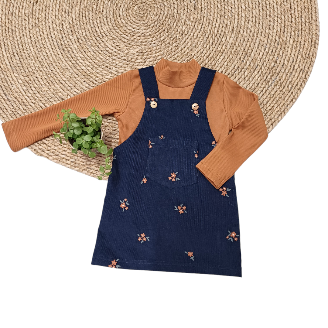 Overgooier Suus rib floral