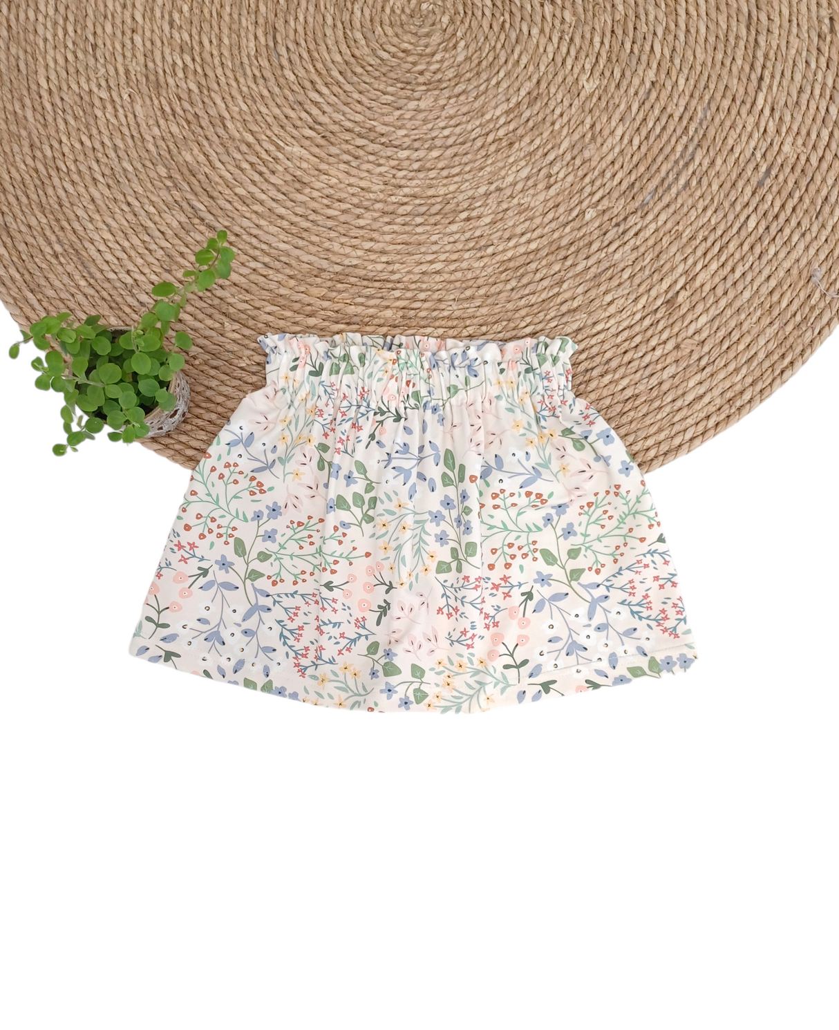Paperbag rokje Anne bloemenprint