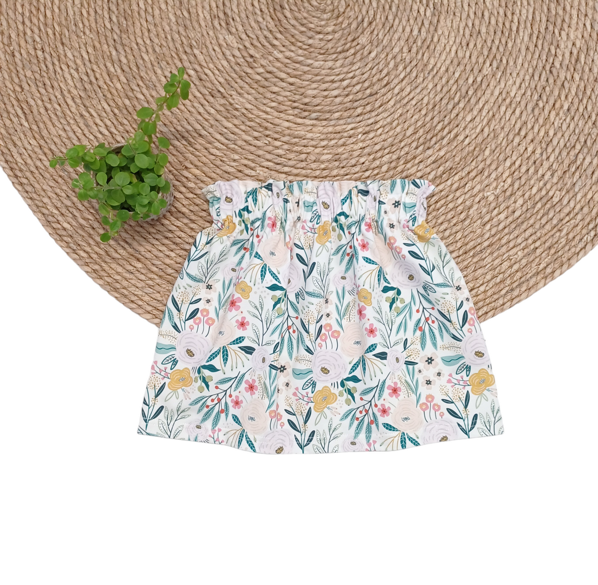 Paperbag rokje Anne bloemenprint