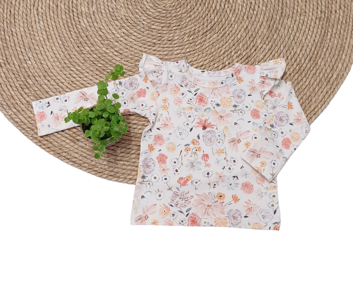 Basic Longsleeve Puck bloemenprint